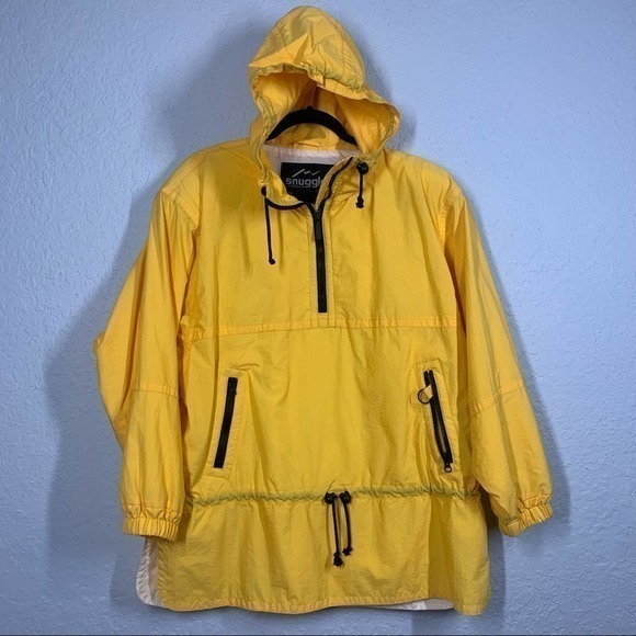 SNUGGLER SKI WEAR Vintage Yellow Anorak‎ Wind Jacket Pull-Over - Picture 7 of 10